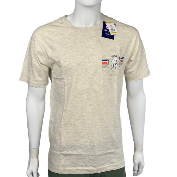 Champion Other - Champion Virginia State University Trojans Cream T-Shirt Medium
